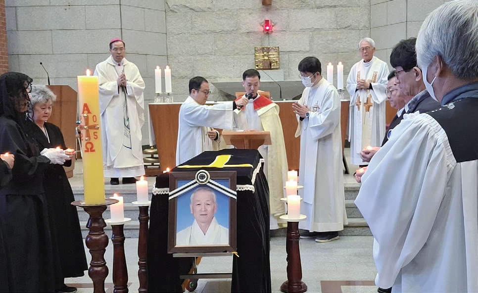 정동수 안드레아 신부 부친 故 정진숙 베드로 형제 장례미사